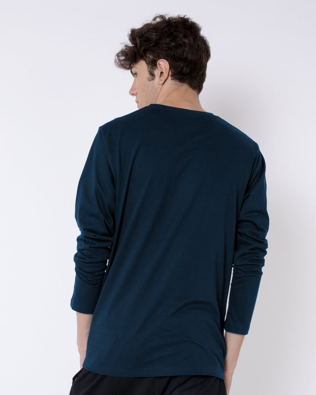 Navy Blue Moon Knight Graphic Printed T-shirt