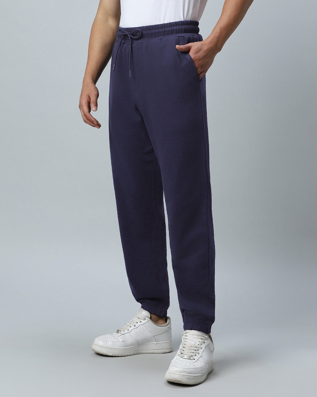 Men's Blue Oversized Joggers