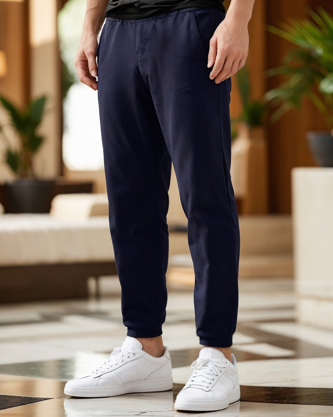 Men's Blue Oversized Joggers